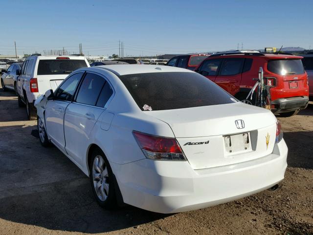 JHMCP26898C026204 - 2008 HONDA ACCORD EXL WHITE photo 3