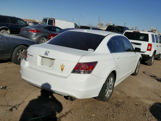 JHMCP26898C026204 - 2008 HONDA ACCORD EXL WHITE photo 4