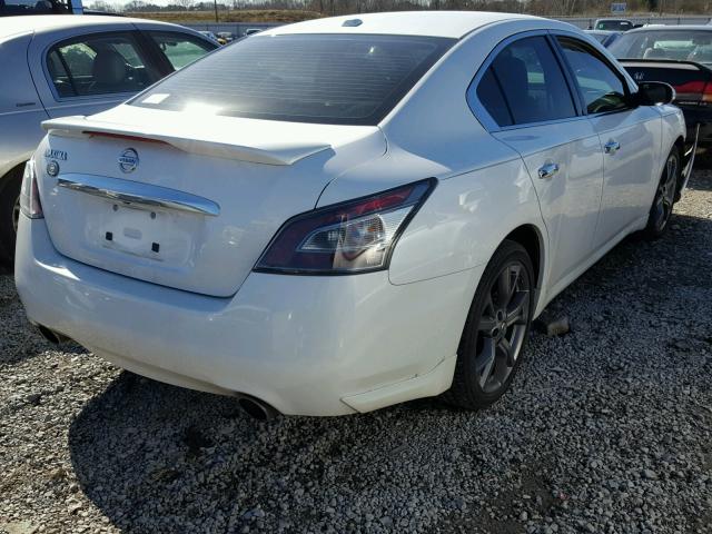 1N4AA5AP3DC815376 - 2013 NISSAN MAXIMA S WHITE photo 4