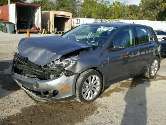 WVWDM7AJ5CW218121 - 2012 VOLKSWAGEN GOLF GRAY photo 2