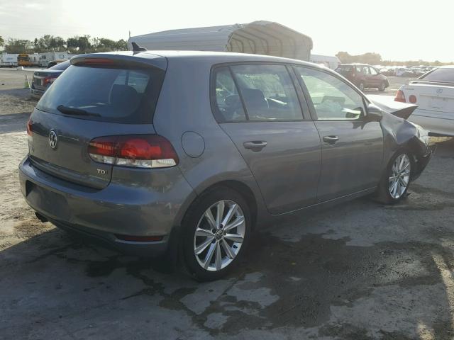 WVWDM7AJ5CW218121 - 2012 VOLKSWAGEN GOLF GRAY photo 4