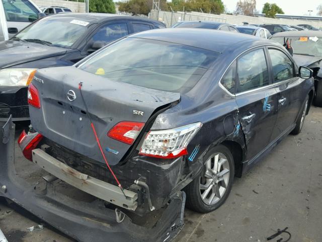 3N1AB7AP7EY323741 - 2014 NISSAN SENTRA S GRAY photo 4