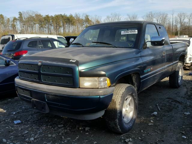 3B7HF13Y4VG721899 - 1997 DODGE RAM 1500 GREEN photo 2