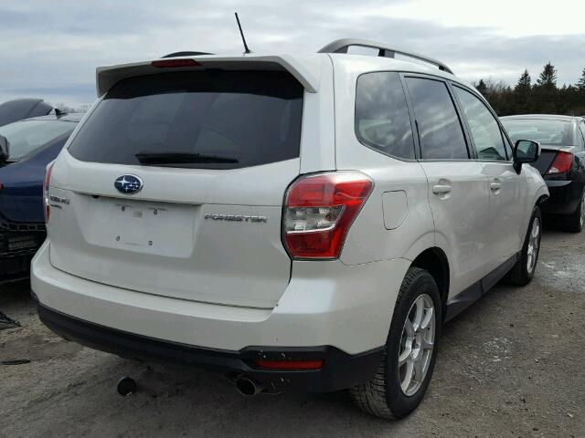 JF2SJCHC7EH553387 - 2014 SUBARU FORESTER 2 WHITE photo 4