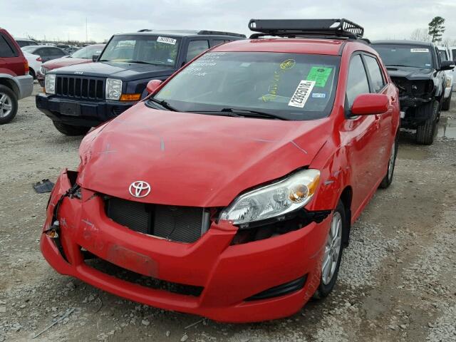 2T1KU40E89C132572 - 2009 TOYOTA COROLLA MA RED photo 2