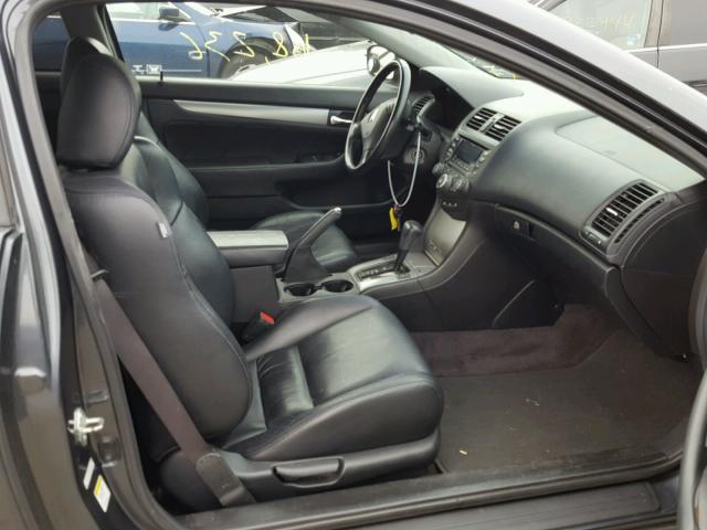 1HGCM72615A020501 - 2005 HONDA ACCORD EX BLACK photo 5