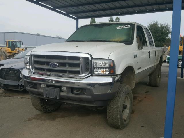 1FTNW21P74EC91097 - 2004 FORD F250 SUPER WHITE photo 2