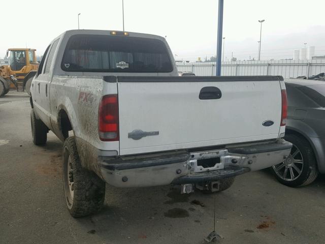 1FTNW21P74EC91097 - 2004 FORD F250 SUPER WHITE photo 3