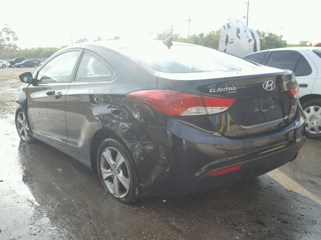 KMHDH6AE9DU018921 - 2013 HYUNDAI ELANTRA CO BLACK photo 3