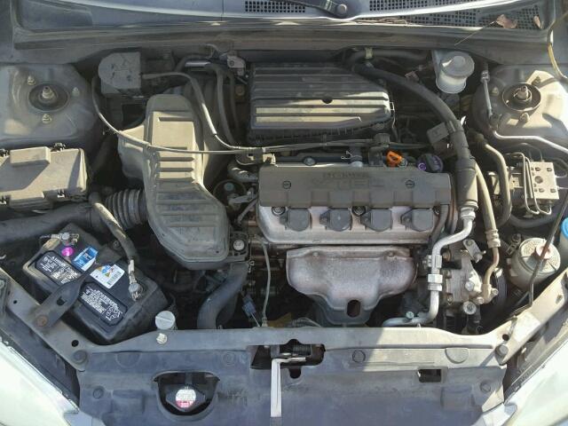 2HGES26845H579023 - 2005 HONDA CIVIC EX SILVER photo 7