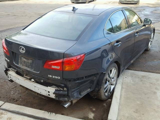 JTHBK262585076589 - 2008 LEXUS IS 250 CHARCOAL photo 4