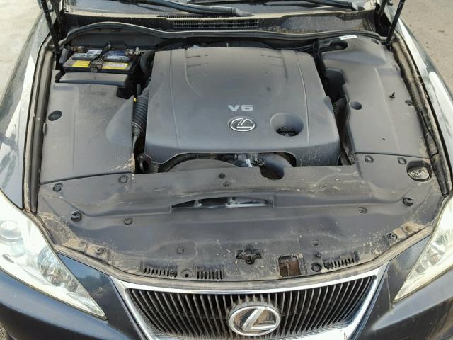 JTHBK262585076589 - 2008 LEXUS IS 250 CHARCOAL photo 7