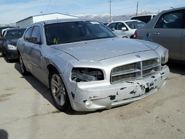 2B3KA53H86H401340 - 2006 DODGE CHARGER R/ SILVER photo 1