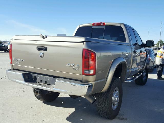 1D3KS28C06J144865 - 2006 DODGE RAM 2500 S TAN photo 4