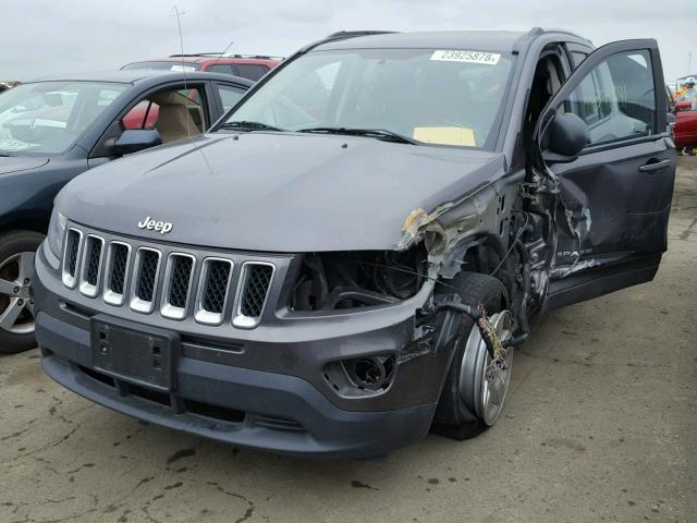 1C4NJCBA6FD397158 - 2015 JEEP COMPASS SP GRAY photo 2