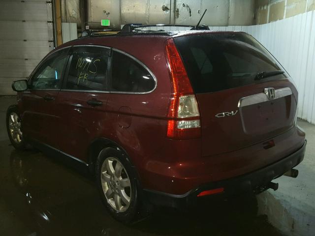 5J6RE48529L068659 - 2009 HONDA CR-V EX RED photo 3