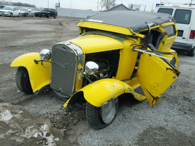 N0V1N23926008 - 1935 FORD MODEL A YELLOW photo 2