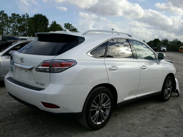 JTJZK1BAXD2008420 - 2013 LEXUS RX 350 WHITE photo 4