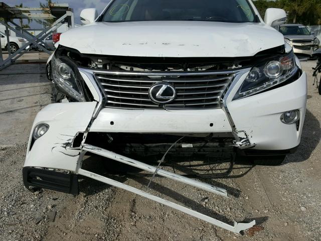 JTJZK1BAXD2008420 - 2013 LEXUS RX 350 WHITE photo 9