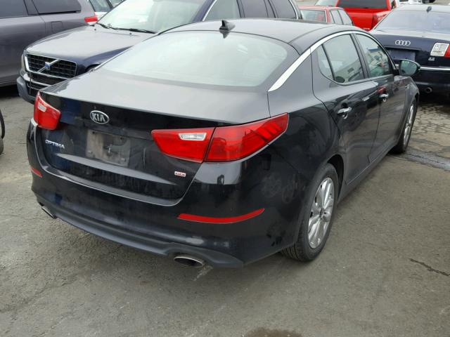 KNAGM4A7XF5637525 - 2015 KIA OPTIMA LX BLACK photo 4