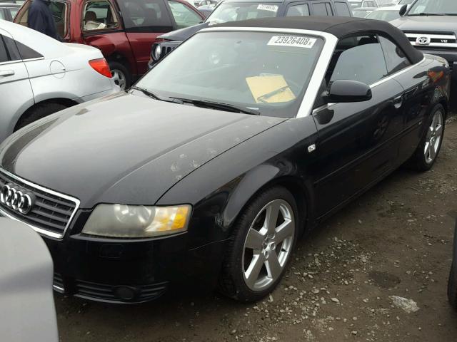 WAUBC48H46K001843 - 2006 AUDI A4 S-LINE BLACK photo 2