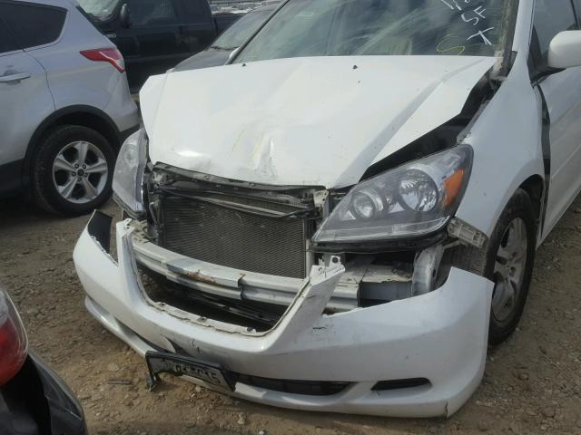 5FNRL38757B051569 - 2007 HONDA ODYSSEY EX WHITE photo 9