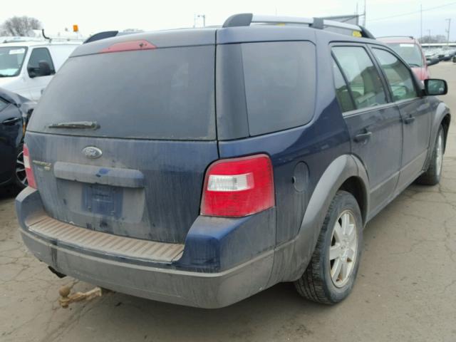 1FMDK04125GA67479 - 2005 FORD FREESTYLE BLUE photo 4