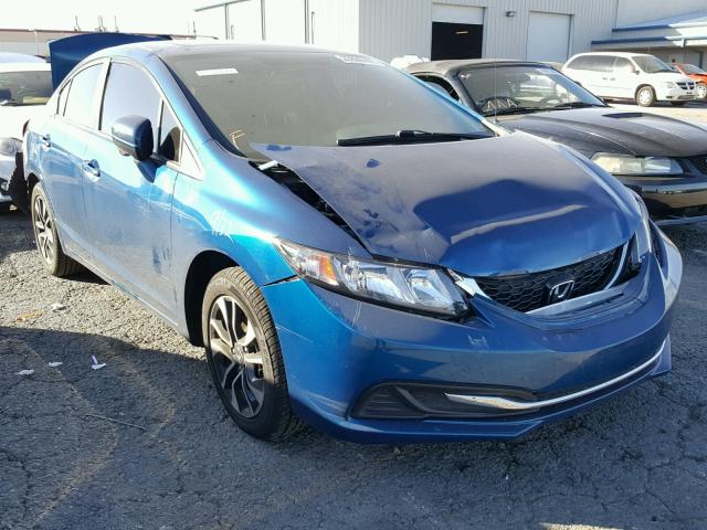 19XFB2F86EE036206 - 2014 HONDA CIVIC EX BLUE photo 1