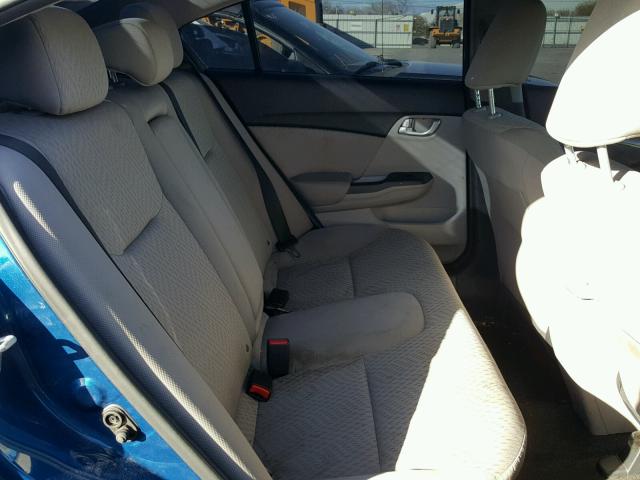 19XFB2F86EE036206 - 2014 HONDA CIVIC EX ლურჯი ფოტო 6