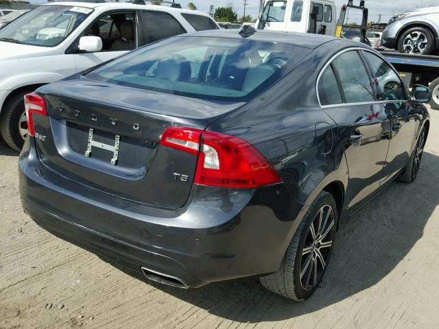 YV1612FS3E2280434 - 2014 VOLVO S60 T5 GRAY photo 4