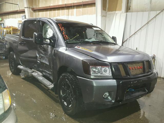 1N6AA0EDXEN500364 - 2014 NISSAN TITAN S GRAY photo 1