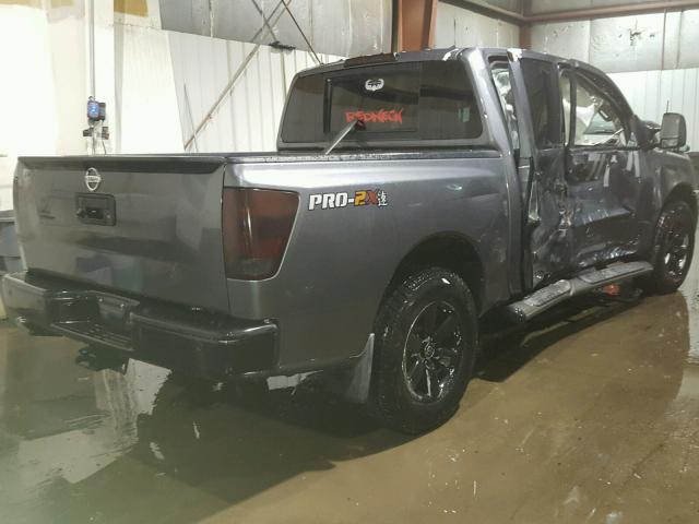 1N6AA0EDXEN500364 - 2014 NISSAN TITAN S GRAY photo 4