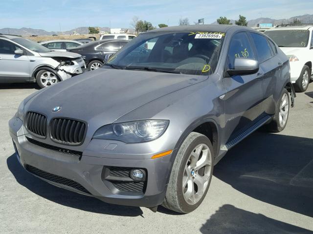 5UXFG2C50E0K41555 - 2014 BMW X6 XDRIVE3 GRAY photo 2