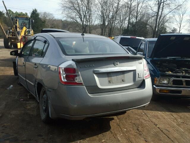 3N1AB6AP4CL624715 - 2012 NISSAN SENTRA 2.0 GRAY photo 3