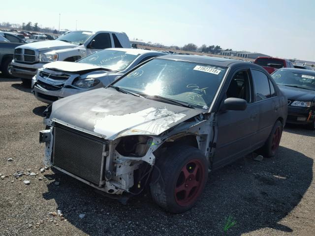 2HGES25713H540427 - 2003 HONDA CIVIC EX შავი ფოტო 2