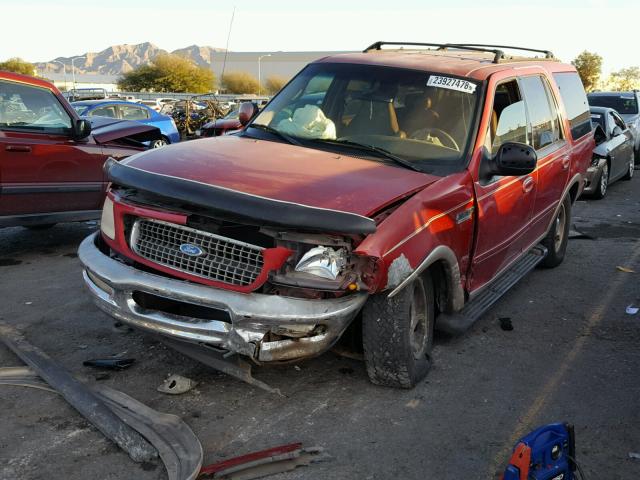 1FMFU18L7VLA95807 - 1997 FORD EXPEDITION BURGUNDY photo 2