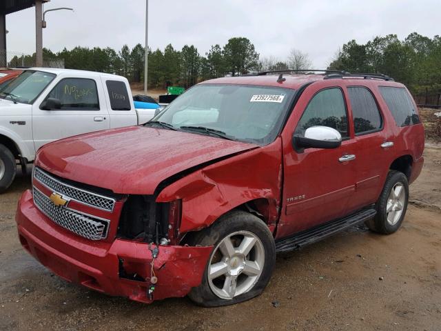 1GNSCAE09DR354946 - 2013 CHEVROLET TAHOE C150 RED photo 2