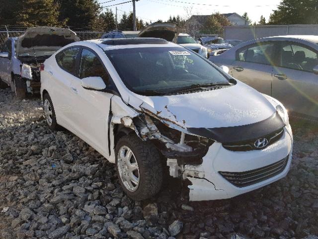 5NPDH4AEXDH397642 - 2013 HYUNDAI ELANTRA GL WHITE photo 1