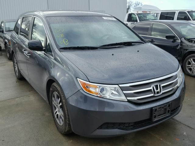 5FNRL5H44DB018236 - 2013 HONDA ODYSSEY EX GRAY photo 1