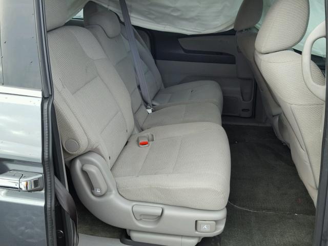 5FNRL5H44DB018236 - 2013 HONDA ODYSSEY EX GRAY photo 6