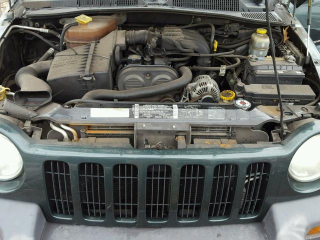 1J4FK48112W359988 - 2002 JEEP LIBERTY SP GREEN photo 7