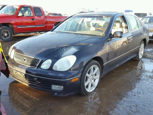 JT8BL69S740015817 - 2004 LEXUS GS 430 BLUE photo 2