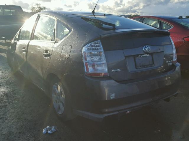 JTDKB20U483327707 - 2008 TOYOTA PRIUS CHARCOAL photo 3