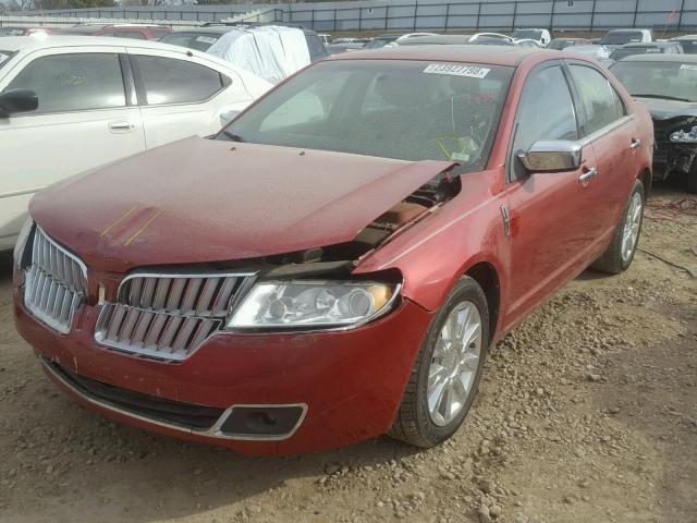 3LNHL2GCXBR772218 - 2011 LINCOLN MKZ RED photo 2