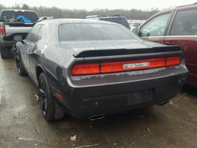 2C3CDYAG7DH508841 - 2013 DODGE CHALLENGER BLACK photo 3