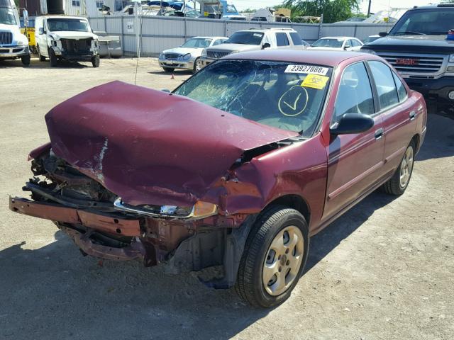 3N1CB51D93L700647 - 2003 NISSAN SENTRA XE RED photo 2