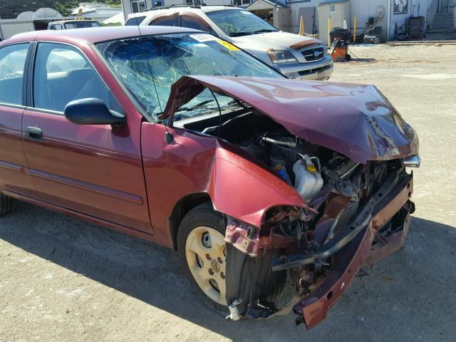 3N1CB51D93L700647 - 2003 NISSAN SENTRA XE RED photo 9