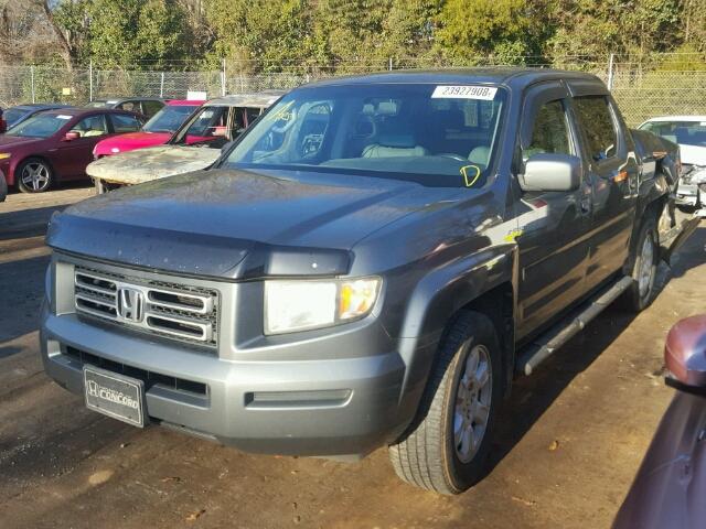 2HJYK16507H537278 - 2007 HONDA RIDGELINE GRAY photo 2