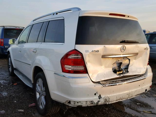 4JGBF7BE8BA665469 - 2011 MERCEDES-BENZ GL 450 4MA WHITE photo 3