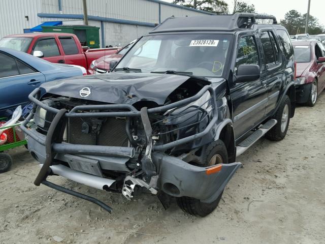 5N1ED28T34C669142 - 2004 NISSAN XTERRA XE BLACK photo 2